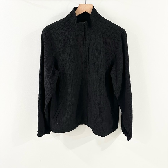 Orvis Women’s Full Zip Crinkle Jacket Black Size Small - Picture 1 of 5